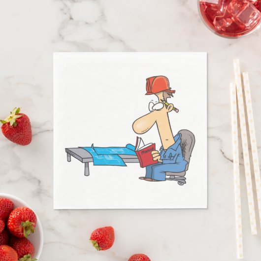 Lesen eines Handbuchs Serviette (Beispiel)