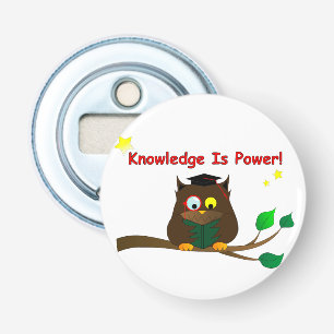 Lesen eines klugen Owl Flaschenöffner