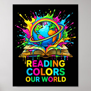 Lesen färbt unseren Weltraum-Astronauten Poster