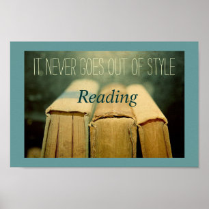 Lesen geht nie aus dem Style Poster