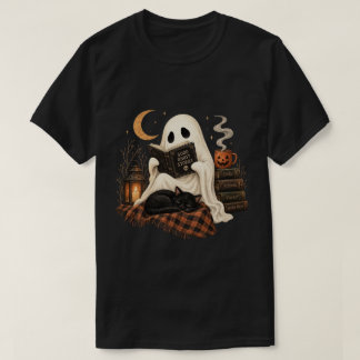 Lesen Ghost Halloween T-Shirt