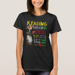 Lesen gibt uns einen Platz zum Buchen von Nerd Buc T-Shirt