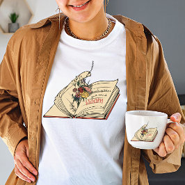 Lesen hilft Ihrem Geist, Wildblume zu erblühen T-Shirt