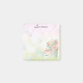 Lesen in den Gartennachrichten Post-it Klebezettel (Vorderseite)