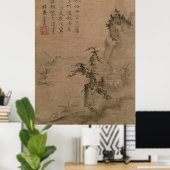 Lesen in einem Bambusgrove Poster (Heimbüro)