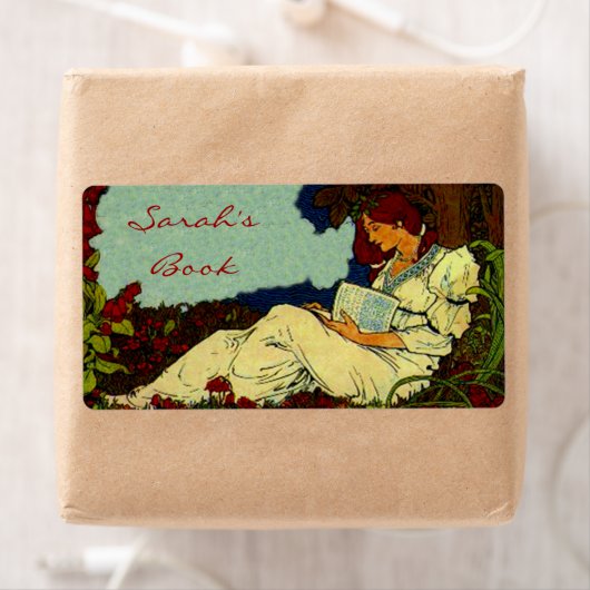 Lesen in einem Waldbuch Buchzeichen Teller (Insitu)