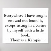 Lesen in einer Ecke Poster (Vorne)