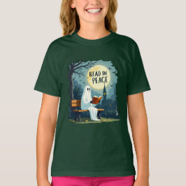 Lesen in Peace Ghost Halloween Design T-Shirt