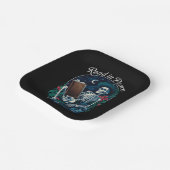 Lesen in Peace Skeleton Lesebuch Pappteller (Gewinkelt)