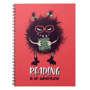 Lesen ist abenteuerlustige Lehrerin Notizblock