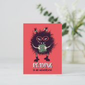Lesen ist abenteuerlustige Lehrerin Postkarte (Stehend Vorderseite)