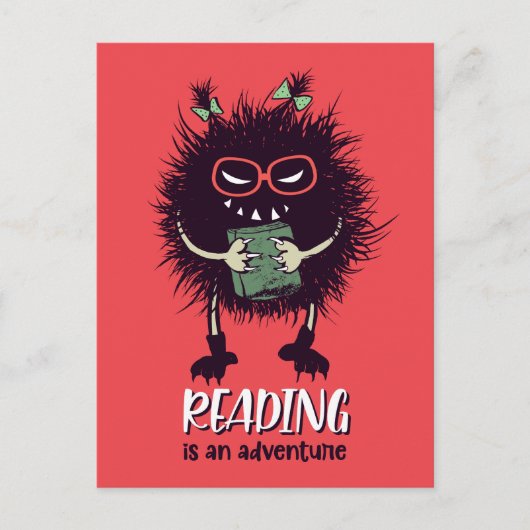 Lesen ist abenteuerlustige Lehrerin Postkarte (Vorderseite)