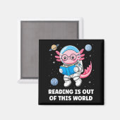 Lesen ist aus dieser Welt  Magnet (Vorderseite/Rückseite)