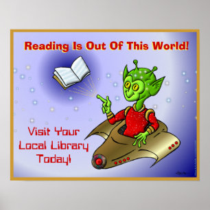 Lesen ist aus dieser Welt Poster