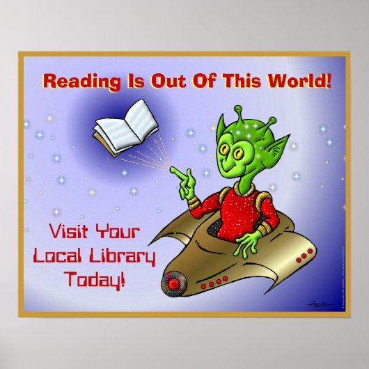 Lesen ist aus dieser Welt Poster (Vorne)