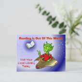 Lesen ist aus dieser Welt Postkarte (Stehend Vorderseite)