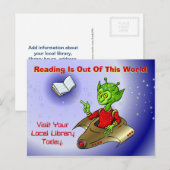 Lesen ist aus dieser Welt Postkarte (Vorne/Hinten)