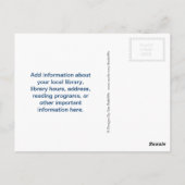 Lesen ist aus dieser Welt Postkarte (Rückseite)