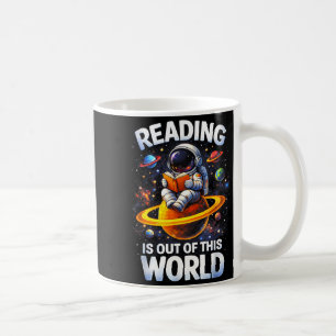 Lesen ist außergewöhnlich lustiges Weltraum-Shirt Kaffeetasse