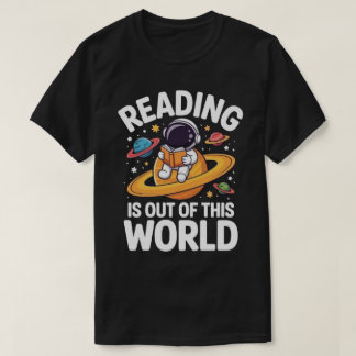 Lesen ist außerirdisch Astronaut Buchliebhaber T-Shirt