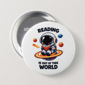 Lesen ist außerirdisch button (Vorne & Hinten)