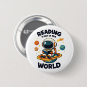Lesen ist außerirdisch button (Vorne & Hinten)
