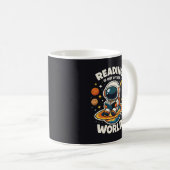 Lesen ist außerirdisch kaffeetasse (VorderseiteRechts)