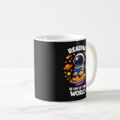 Lesen ist außerirdisch kaffeetasse (VorderseiteRechts)