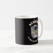 Lesen ist außerirdisch kaffeetasse (VorderseiteRechts)