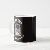 Lesen ist außerirdisch kaffeetasse (Vorderseite Links)