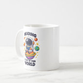 Lesen ist außerirdisch kaffeetasse (Vorderseite Links)