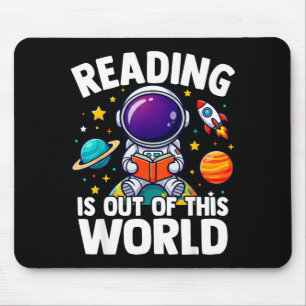 Lesen ist außerirdisch lustig buchlastig mousepad