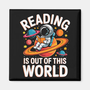 Lesen ist außerirdisch lustige Bücher Magnet