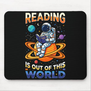 Lesen ist außerirdisch lustige Weltraum-Bücher Mousepad