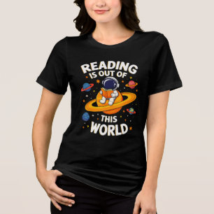 Lesen ist außerirdisch Tri-Blend shirt