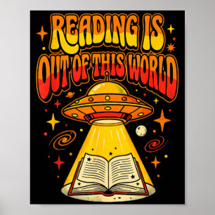Lesen ist außerirdischer Buchliebhaber aus dieser Poster