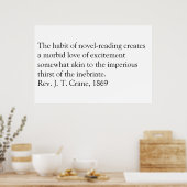 Lesen ist böse. poster (Küche)