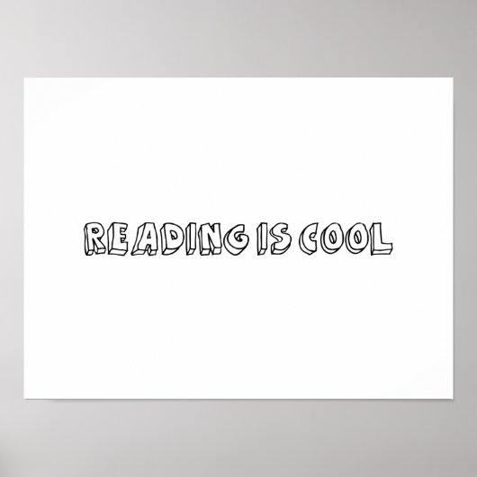 Lesen ist Cool Poster (Vorne)