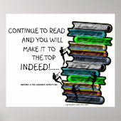 Lesen ist das Bestste Erlebnisposter Poster (Vorne)