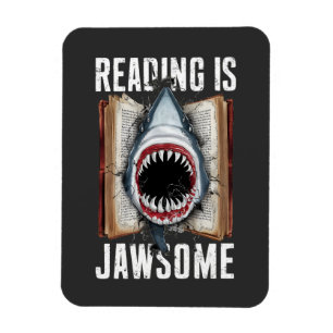 Lesen ist das Jawsome Funny Book Reading Liebhaber Magnet