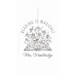 Lesen ist die Fantasie des Magischen Lehrers in de Permastempel