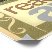 Lesen ist ein Abenteuer Poster (Ecke)