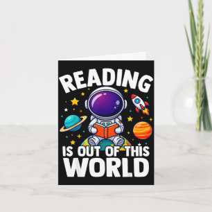 Lesen ist ein außerirdisch lustiges bücherliches  karte