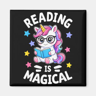 Lesen ist ein magischer süßer Einhorn-Bibliothekar Magnet