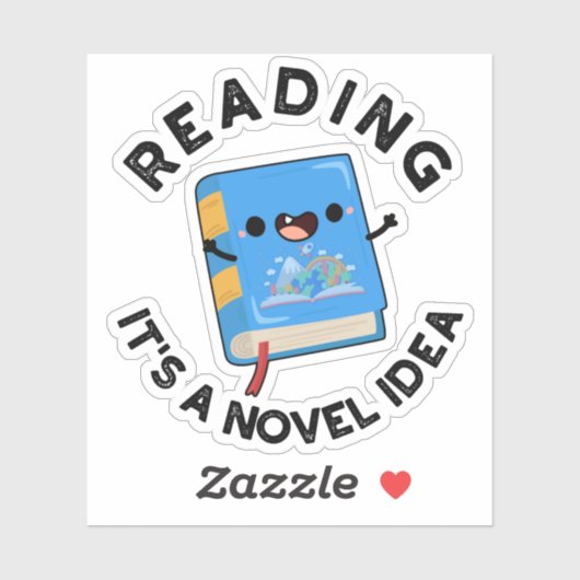 Lesen ist ein neuartiger Ideenschauspielraum Aufkleber (Blatt)