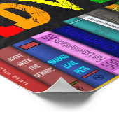 Lesen ist ein Reisepass für Erlebnisunterricht Poster (Ecke)