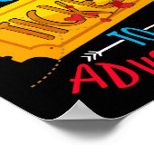 Lesen ist ein Ticket für Abenteuer-Bibliotheksstud Poster (Ecke)