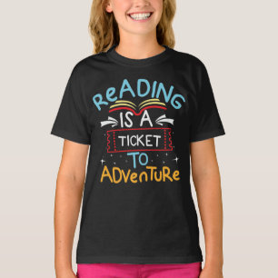 Lesen ist ein Ticket für das Erlebnisbuch im Lauf T-Shirt