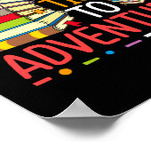 Lesen ist ein Ticket für den Abenteuer-Bibliotheks Poster (Ecke)