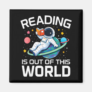 Lesen ist ein Weltraumastronaut aus einer anderen  Magnet